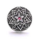 20MM  Rhinestones   design  Metal snap buttons