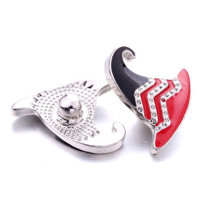 20MM Halloween Hat enamel design  Metal snap buttons