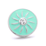 20MM enamel  Rhinestones design  Metal snap buttons