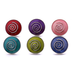 20MM enamel  design  Metal snap buttons