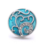 20MM rhinestones enamel design  Metal snap buttons