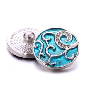 20MM rhinestones enamel design  Metal snap buttons