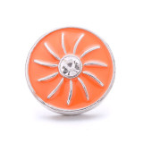 20MM enamel  Rhinestones design  Metal snap buttons