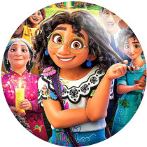 20MM Cartoon Music princess glass snaps buttons