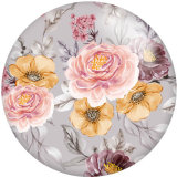 20MM Flower Colorful glass snaps buttons