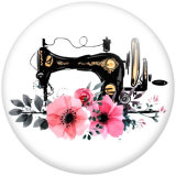 20MM sewing machine Flower glass snaps buttons