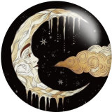 20MM moon girl glass snaps buttons