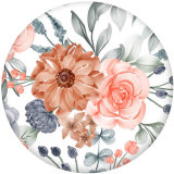 20MM Flower Colorful glass snaps buttons