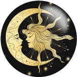 20MM moon girl glass snaps buttons