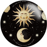 20MM moon girl glass snaps buttons