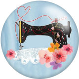 20MM sewing machine Flower glass snaps buttons