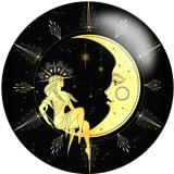 20MM moon girl glass snaps buttons
