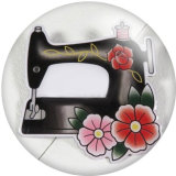 20MM sewing machine Flower glass snaps buttons