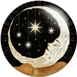 20MM moon girl glass snaps buttons