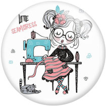 20MM sewing machine Flower glass snaps buttons