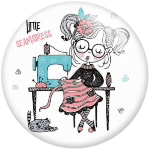 20MM sewing machine Flower glass snaps buttons