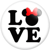 20MM Cartoon  glass snaps buttons