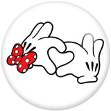 20MM Cartoon  glass snaps buttons