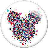 20MM Cartoon pattern glass snaps buttons