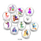 20MM Cartoon glass snaps buttons