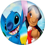 20MM Cartoon glass snaps buttons