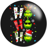 20MM Cartoon Halloween princess glass snaps buttons
