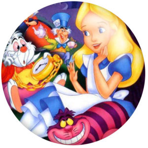 20MM Cartoon princess glass snaps buttons