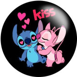 20MM Cartoon glass snaps buttons
