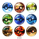 20MM Pet Elf  Print glass snaps buttons