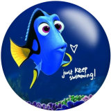20MM Cartoon Wizard  glass snaps buttons