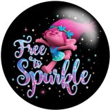 20MM Cartoon Wizard  glass snaps buttons