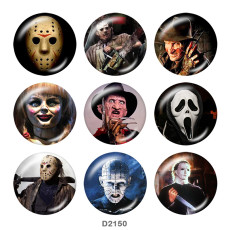20MM Annabel Print glass snaps buttons