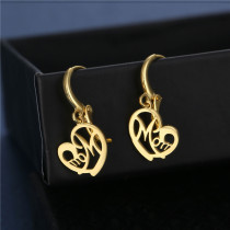 Stainless Steel Love Letter MOM Earring Ear Mother's Day Gift