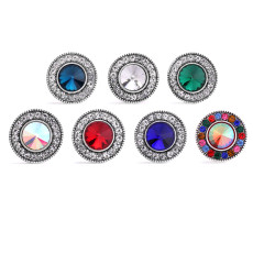 20MM rhinestones   design  Metal snap buttons
