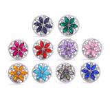 20MM  rhinestones  design  Metal snap buttons
