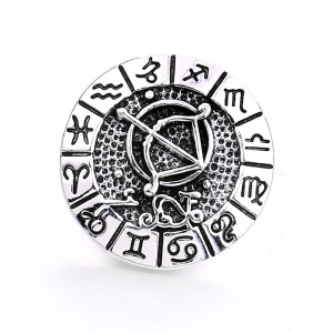 20MM  twelve constellations  design  Metal snap buttons constellation