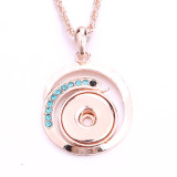 Necklace 80CM chain  metal  fit 20MM chunks snap button jewelry