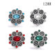 12MM rhinestones snap silver plated  interchangable snaps jewelry