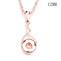 Necklace 80CM chain  metal  fit 12MM chunks snap button jewelry