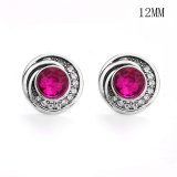 12MM rhinestones snap silver plated  interchangable snaps jewelry