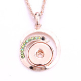 Necklace 80CM chain  metal  fit 20MM chunks snap button jewelry