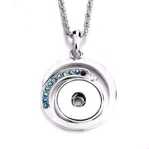Necklace 80CM chain  metal  fit 20MM chunks snap button jewelry