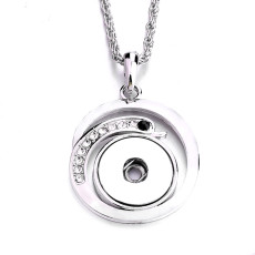 Necklace 80CM chain  metal  fit 20MM chunks snap button jewelry