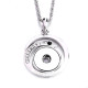 Necklace 80CM chain  metal  fit 20MM chunks snap button jewelry