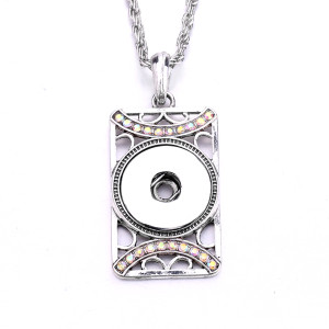 Necklace 80CM chain  metal  fit 20MM chunks snap button jewelry