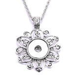 Necklace 80CM chain  metal  fit 20MM chunks snap button jewelry