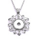 Necklace 80CM chain  metal  fit 20MM chunks snap button jewelry
