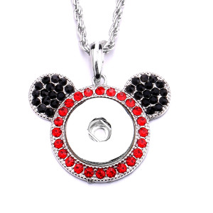 Necklace 80CM chain  metal  fit 20MM chunks snap button jewelry