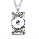 Necklace 80CM chain  metal  fit 20MM chunks snap button jewelry
