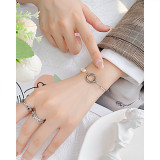 Pearl Stainless Steel Heart Bracelet